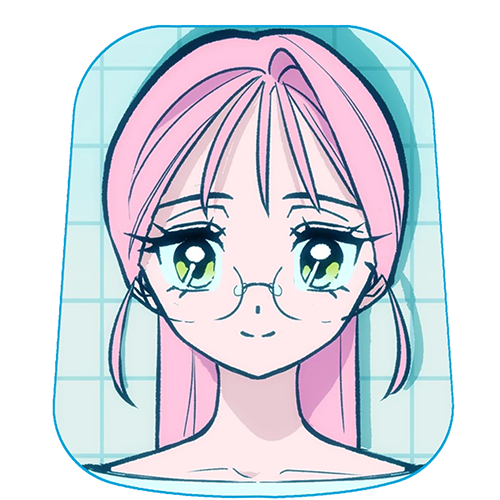 An illustrated headshot of MIZI